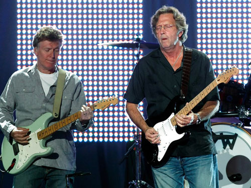 Foto Eric Clapton si Steve Winwood